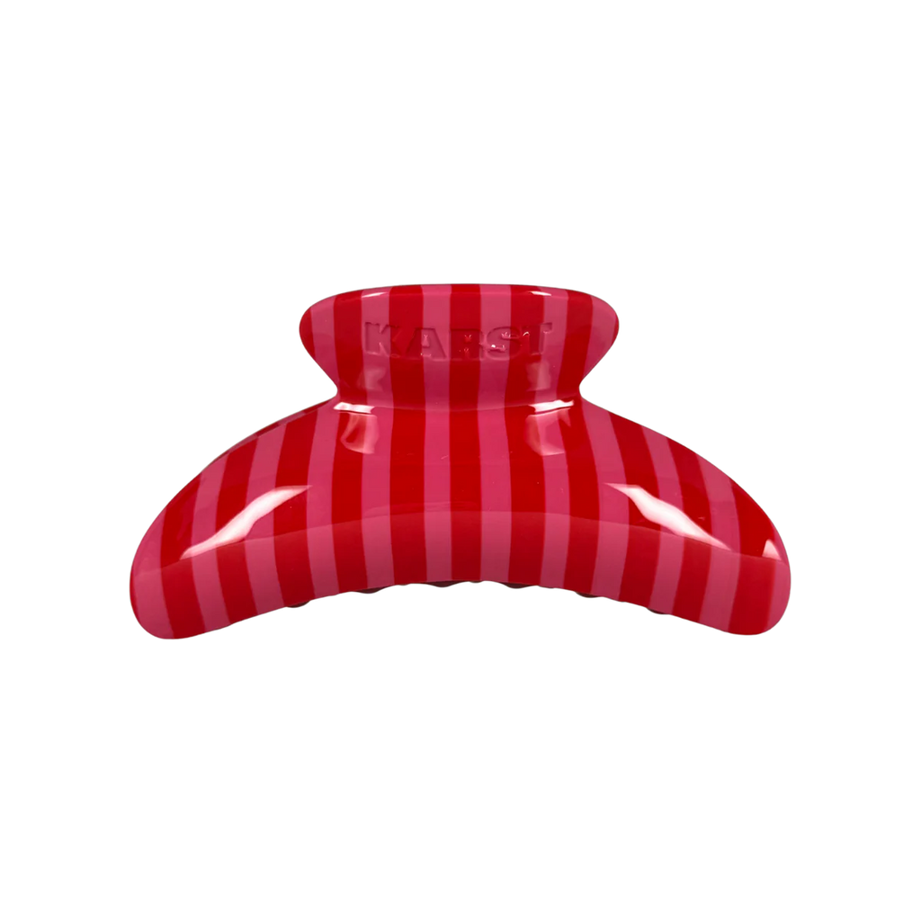 Superclip Claw Hair Clip in Candy Cane Stripe