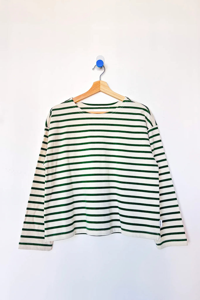 Sailor Top in Pine Stripe on Cream