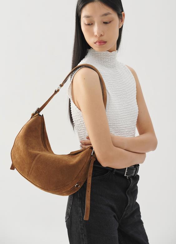Itami Bag in Cognac Suede