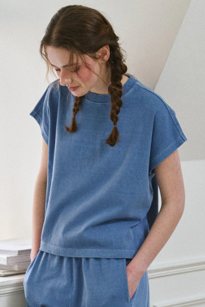 Jeanne Tee in Cornflower Blue