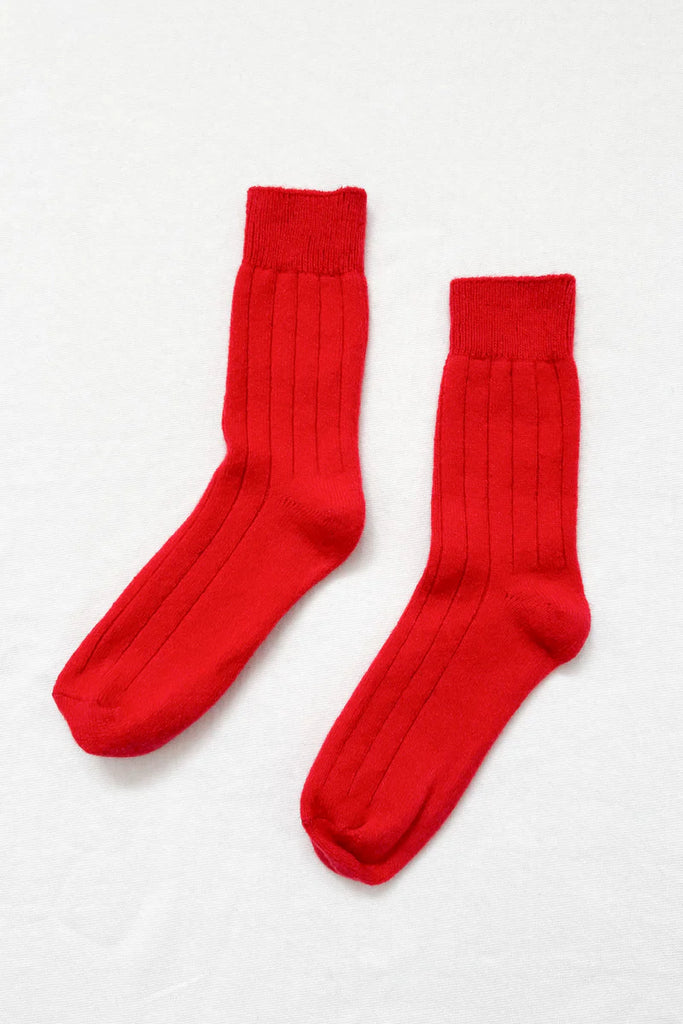 Classic Cashmere Socks in Red