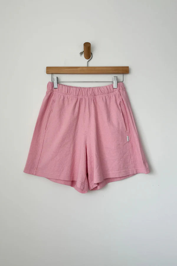 Flared Basketball Shorts in Pink