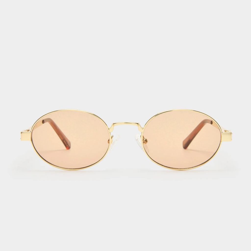 POSEIDON DEUX SUNGLASSES IN GOLD/ TAN TINT