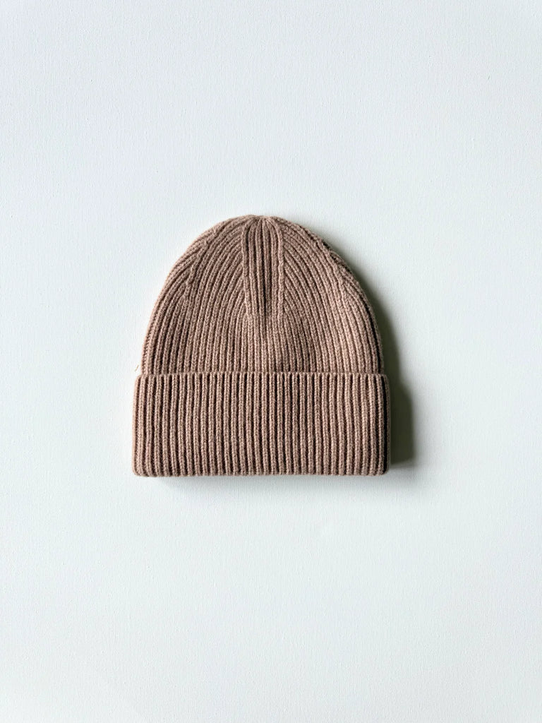 Merino Wool Every Day Beanie in Mushroom