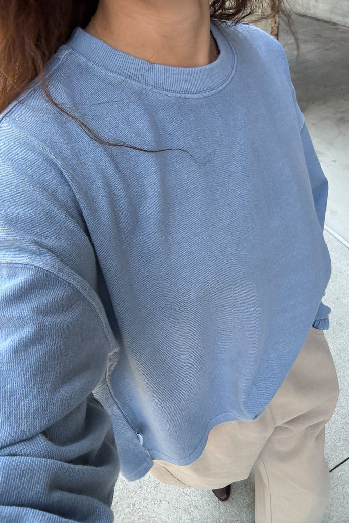Naturelle Tee in Cornflower bLUE