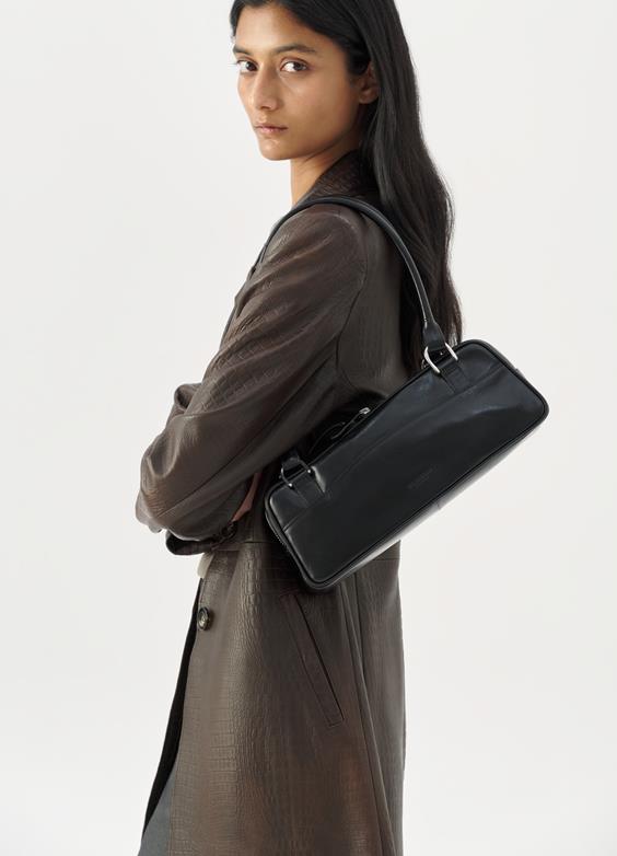 Nomi Mini Bag in Black Leather