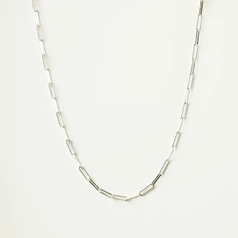 Paper Clip Chain in Silver