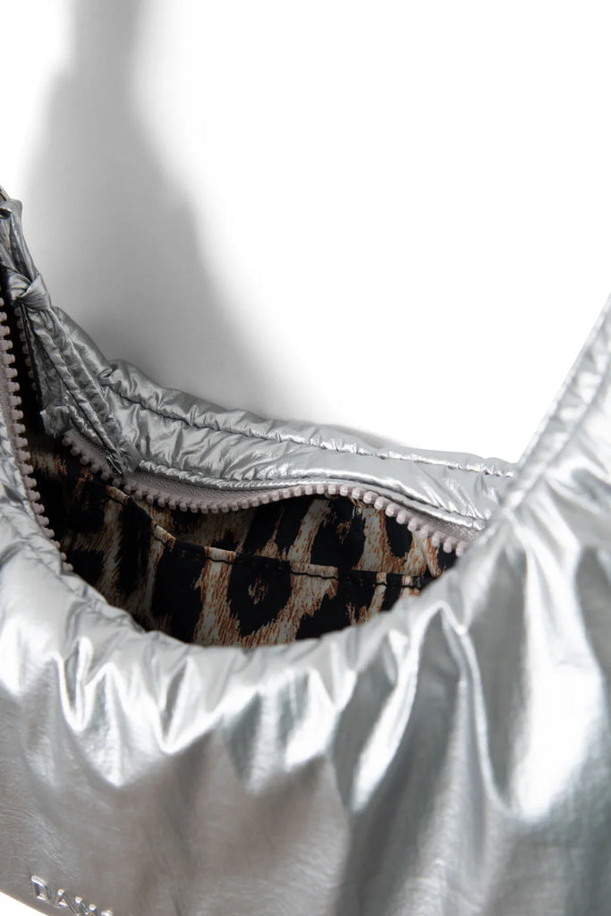Puffy Saz Bag in Silver
