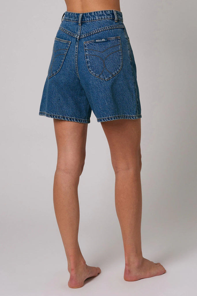 Super Mirage Denim Shorts in Pacific Mid Vintage Blue