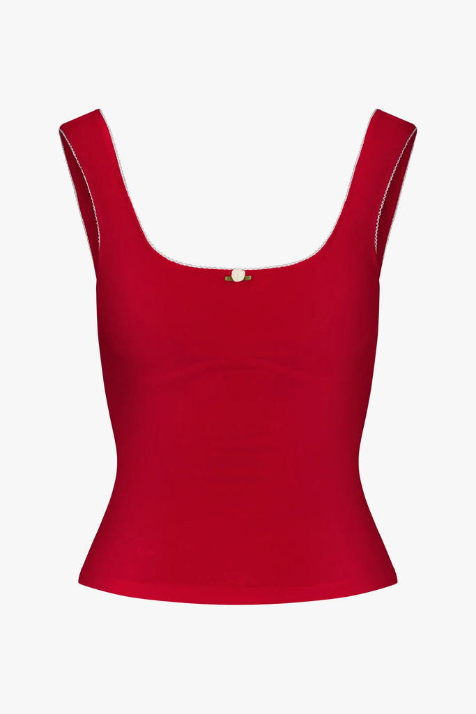 Romantic Top in Cherry