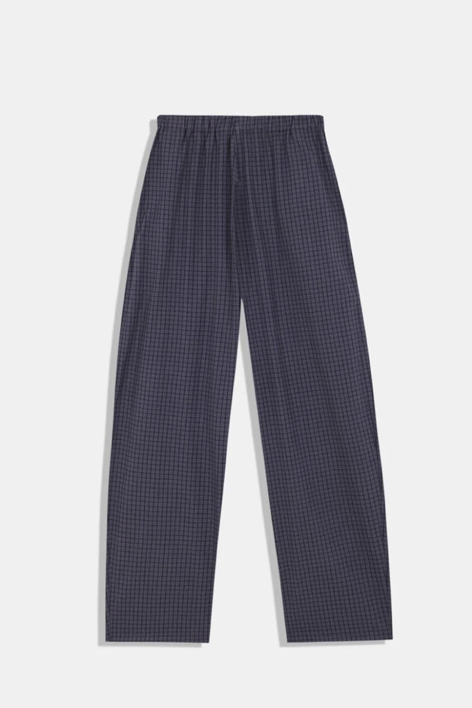 Turin Checkered Pants in Blue Check