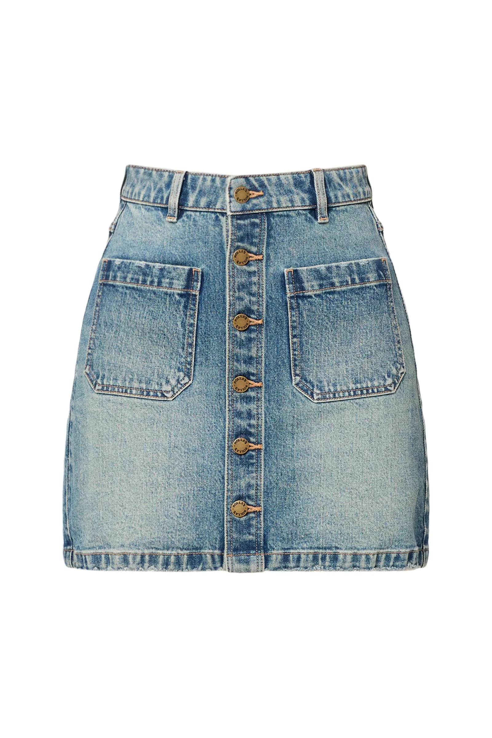 A-Line Mini Skirt in Tough Stone | Tusk