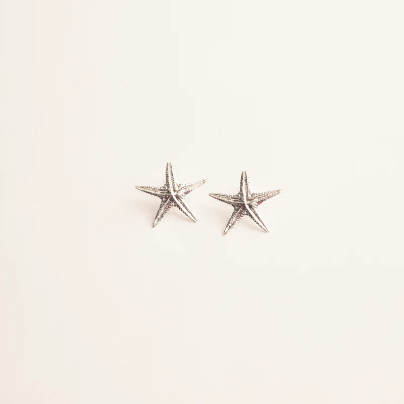 Starfish Studs in Silver