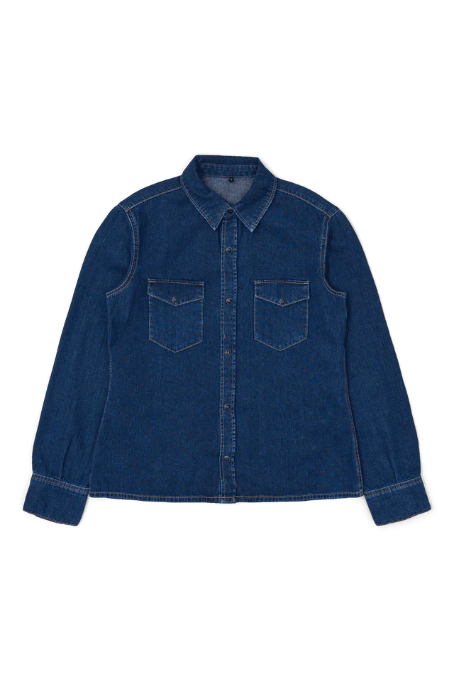 Sukie Denim Shirt in Dark Retro