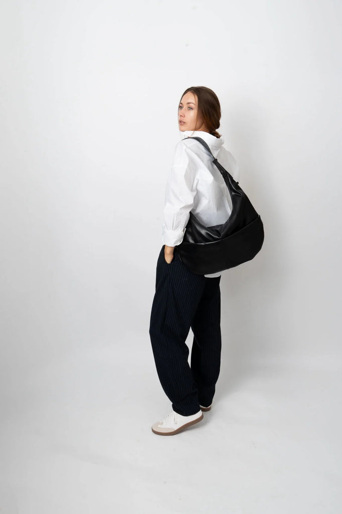 Terra Soft Structure Tote Bag in Black