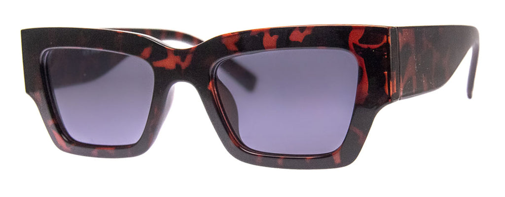 Large Rectangle with Square Sides in Dark Tortoise Sunglasses