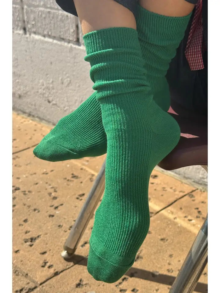 Trouser Socks in Deep Green