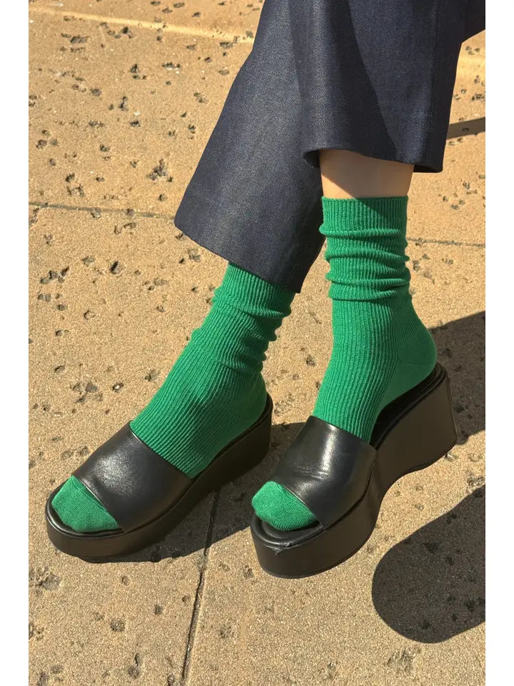 Trouser Socks in Deep Green