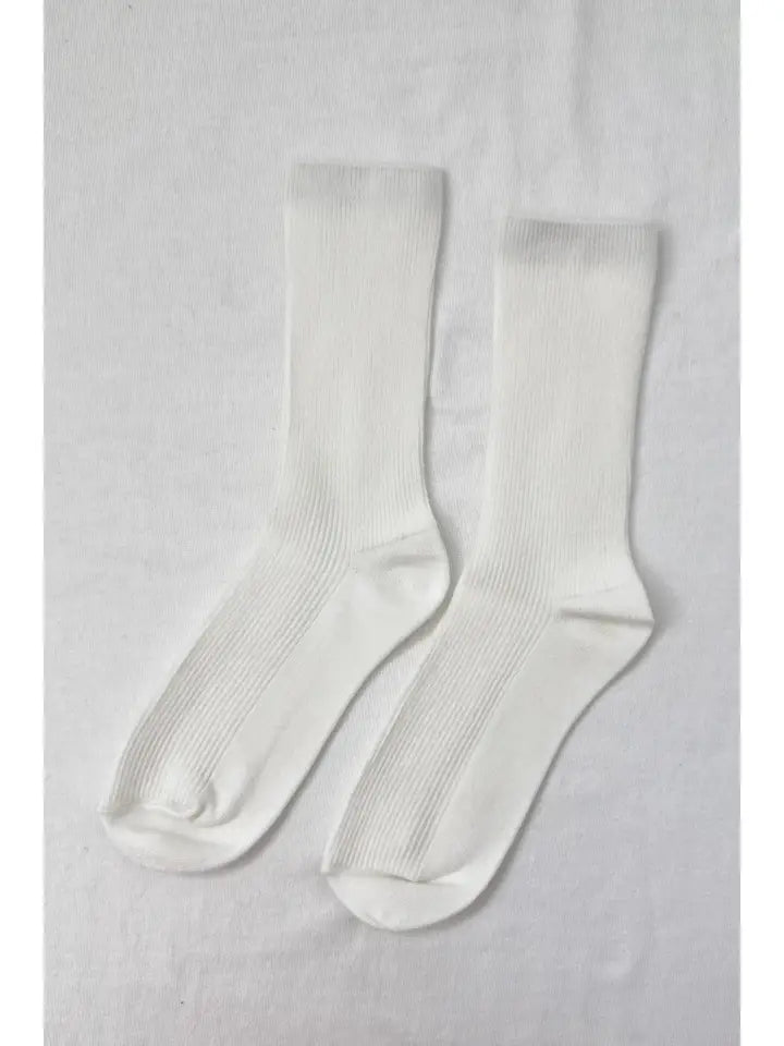 Trouser Socks in Classic White