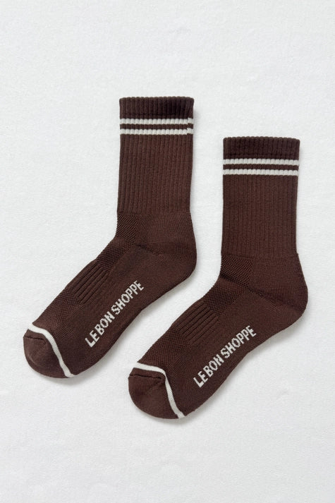 Striped Socks in Wood
