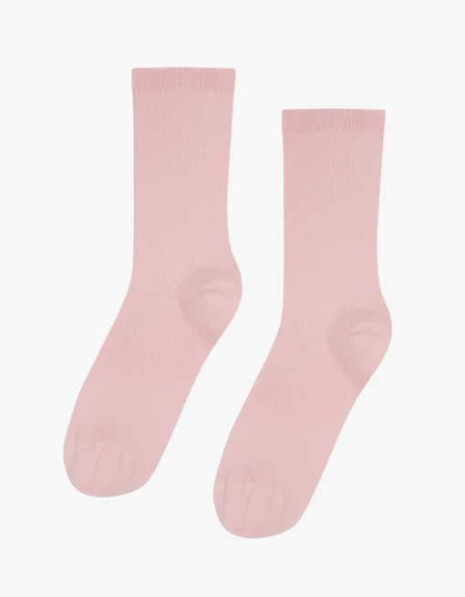 Classic Organic Socks in Faded Pink