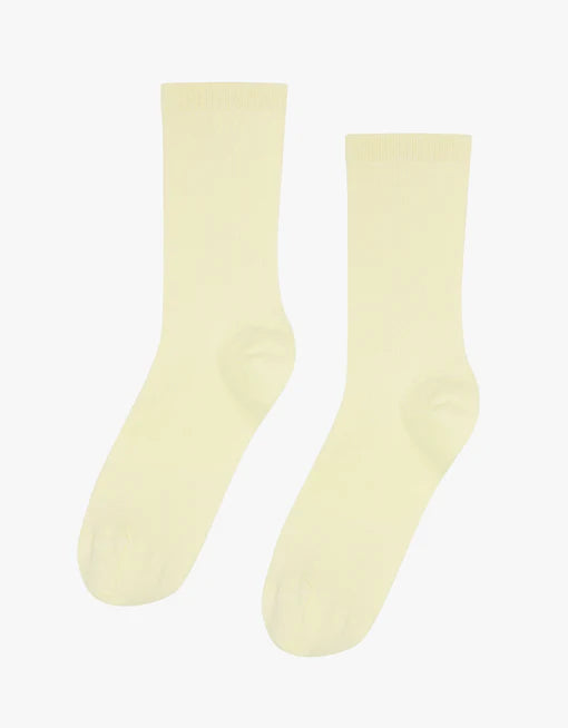 Classic Organic Socks in Soft Yellow
