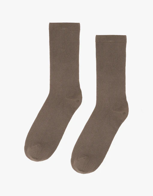 Classic Organic Socks in Warm Taupe