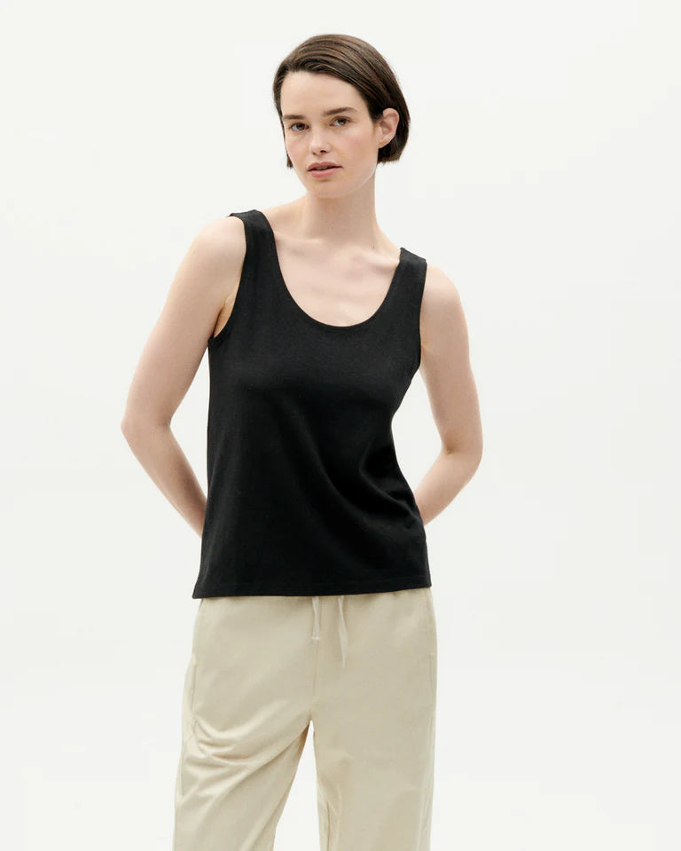 Black Hemp Tank Top