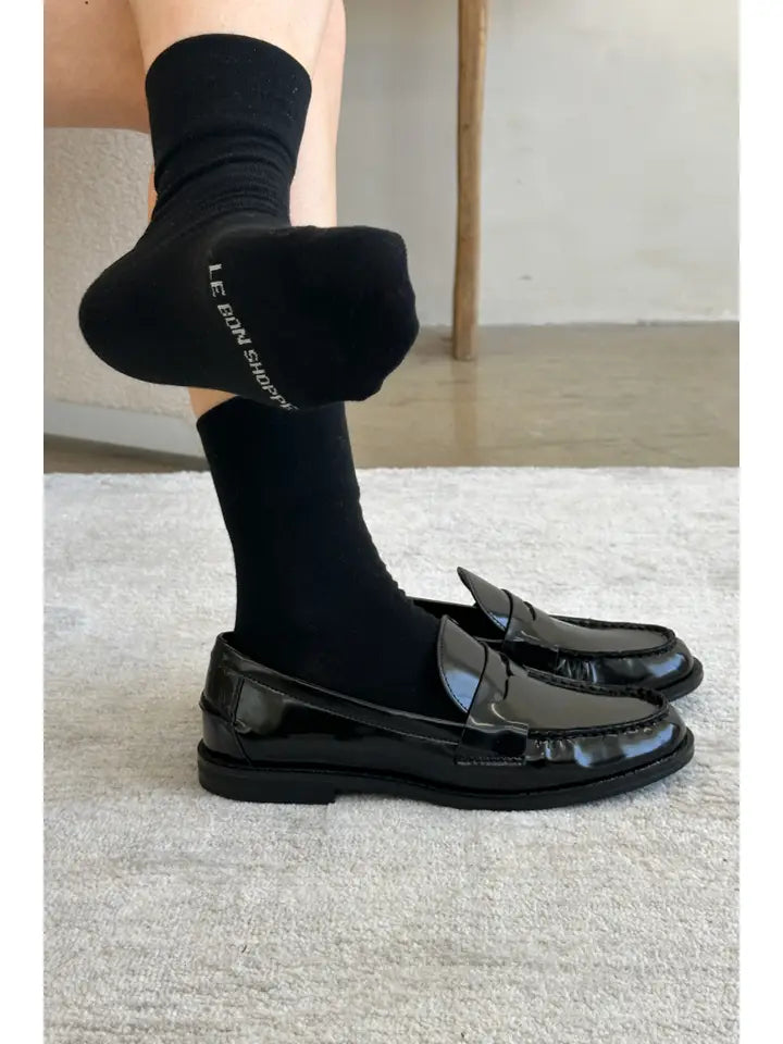 Sneaker Socks in True Black
