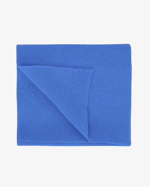 Merino Wool Scarf in Pacific Blue