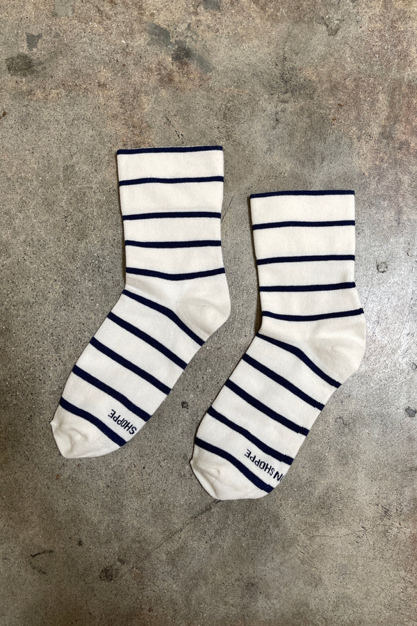Wally Socks in Breton Stripe