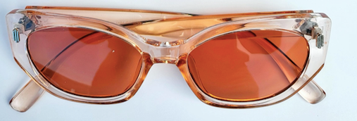 Empire Cat Eye Sunglasses in Peach