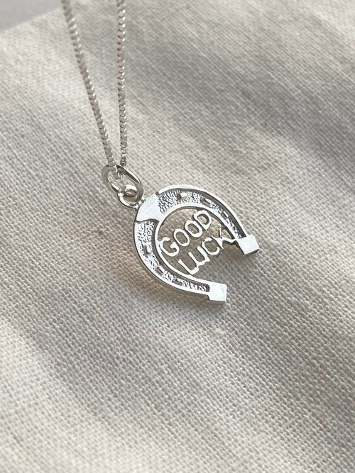 Good Luck Silver Necklace