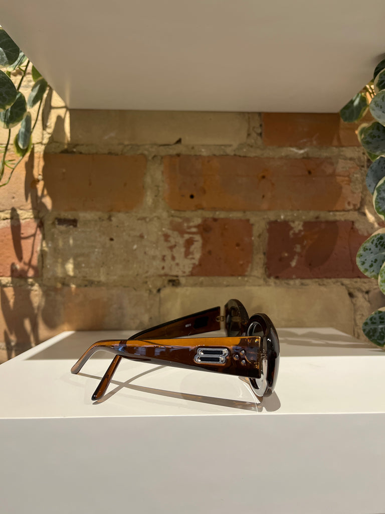 Melrose Sunglasses in Crystal Brown