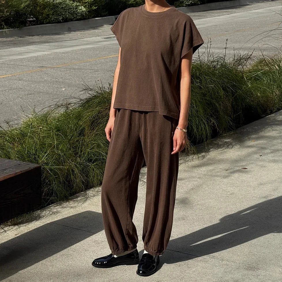 Balloon Pants in Chocolate Brown