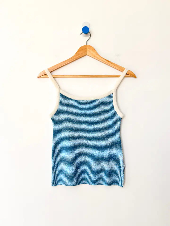 Lily Sweater Cami in Blue Stripe | Tusk