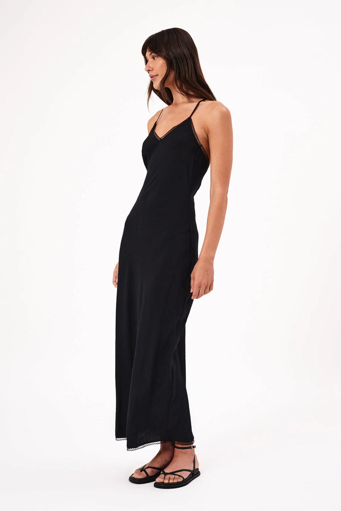 Margaux Slip Dress in Black