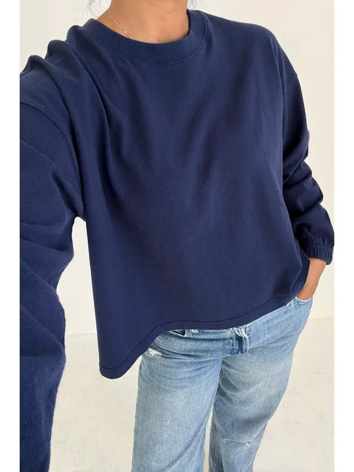 Naturelle Tee in Midnight Blue