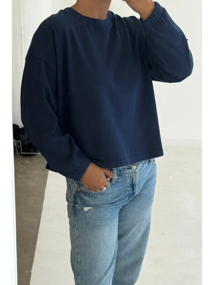 Naturelle Tee in Midnight Blue