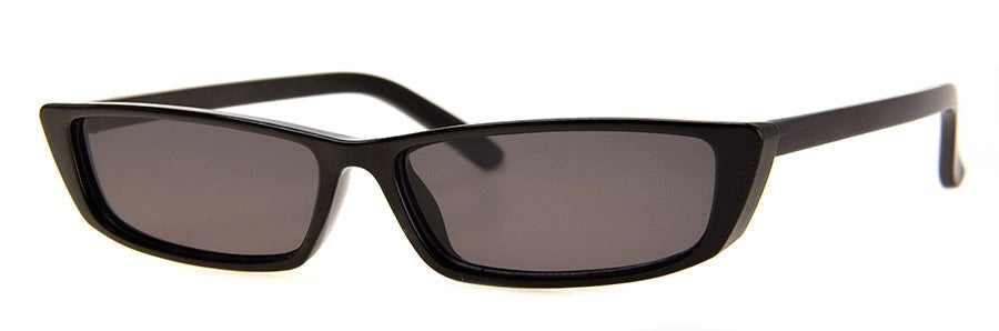 Slim Rectangle in Black Sunglasses