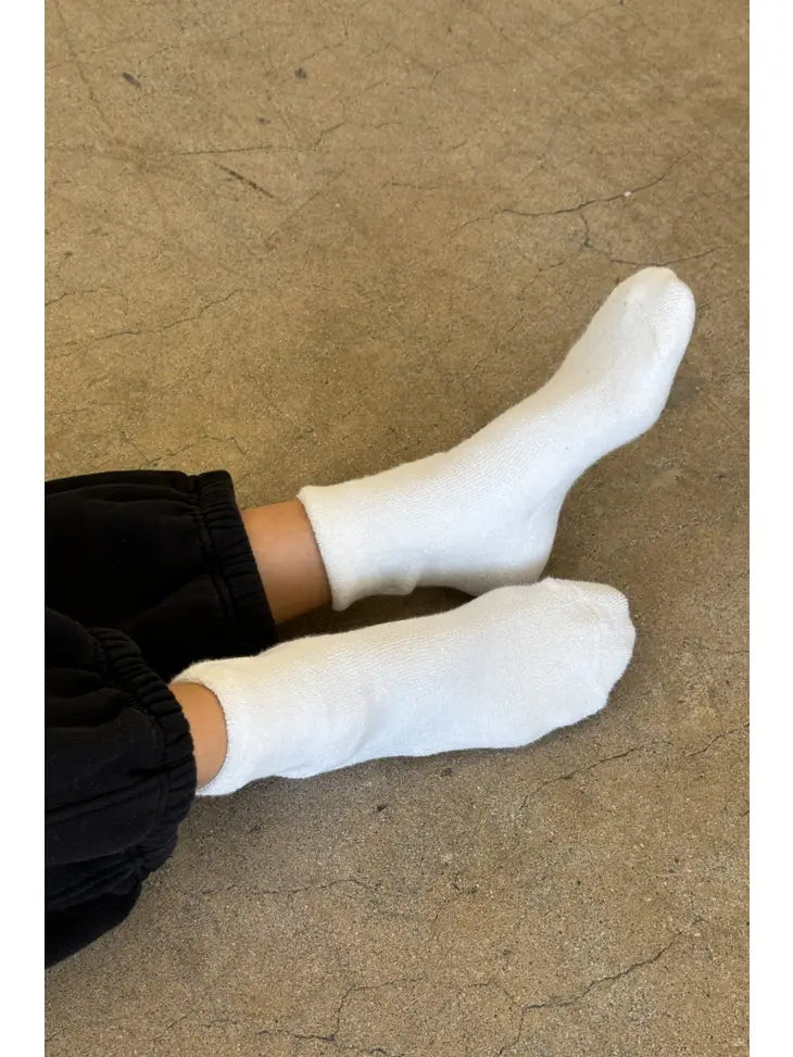 Cloud Socks in White