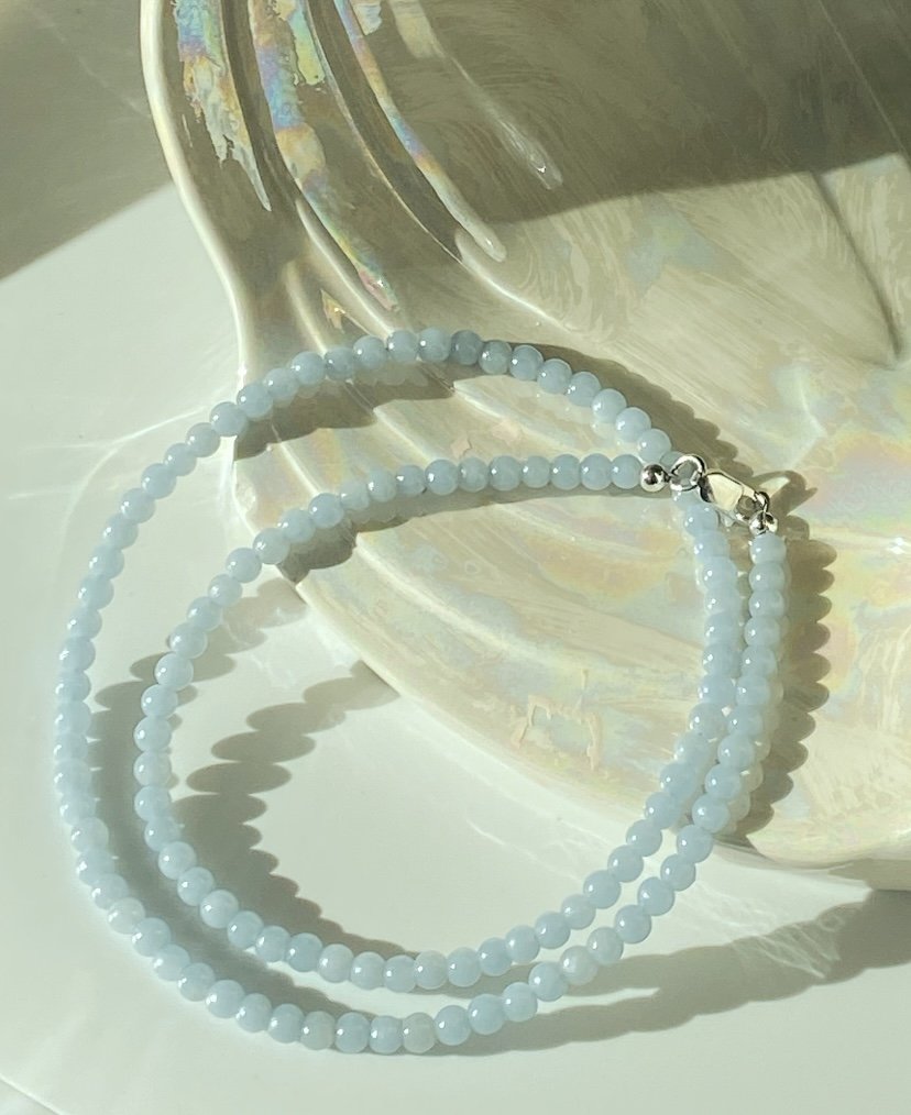 Mazzy Necklace in Angelite