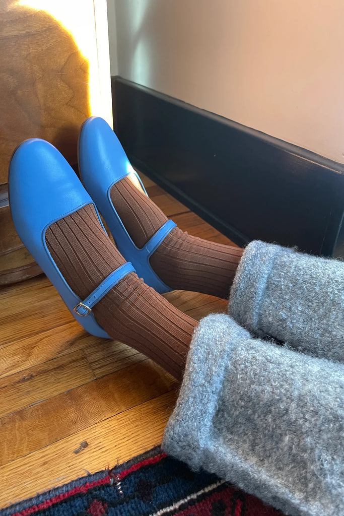 Ribbed Socks in Dijon