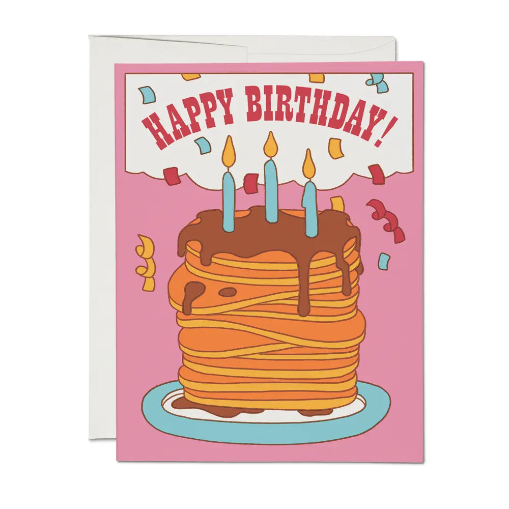 Pancake Birthday Stack Card