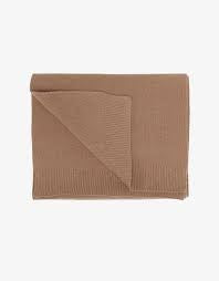 Merino Wool Scarf in Sahara Camel