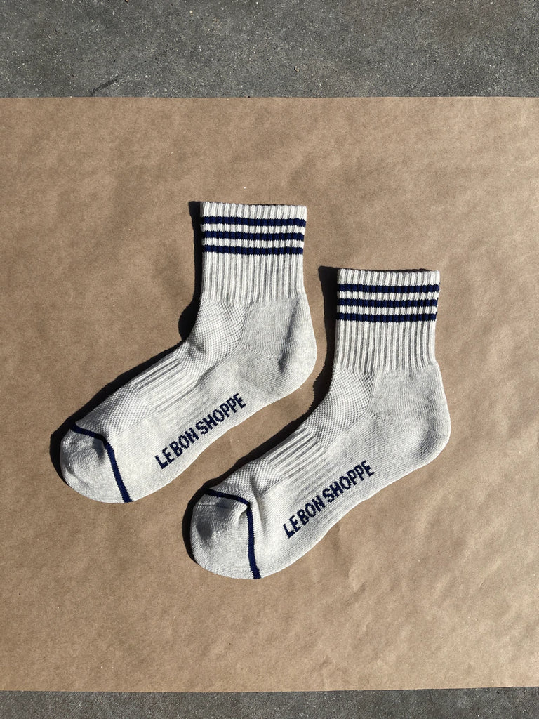 Short Striped Socks in Sailor