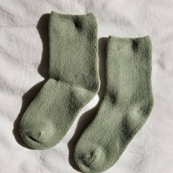 Cloud Socks in Matcha