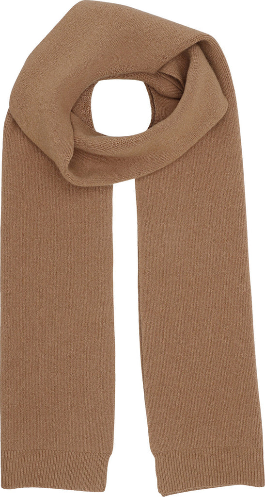 Merino Wool Scarf in Sahara Camel