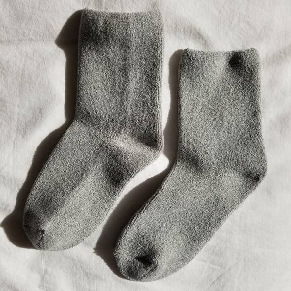 Cloud Socks in Heather Grey