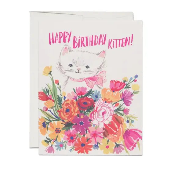 Happy Birthday Kitten Card